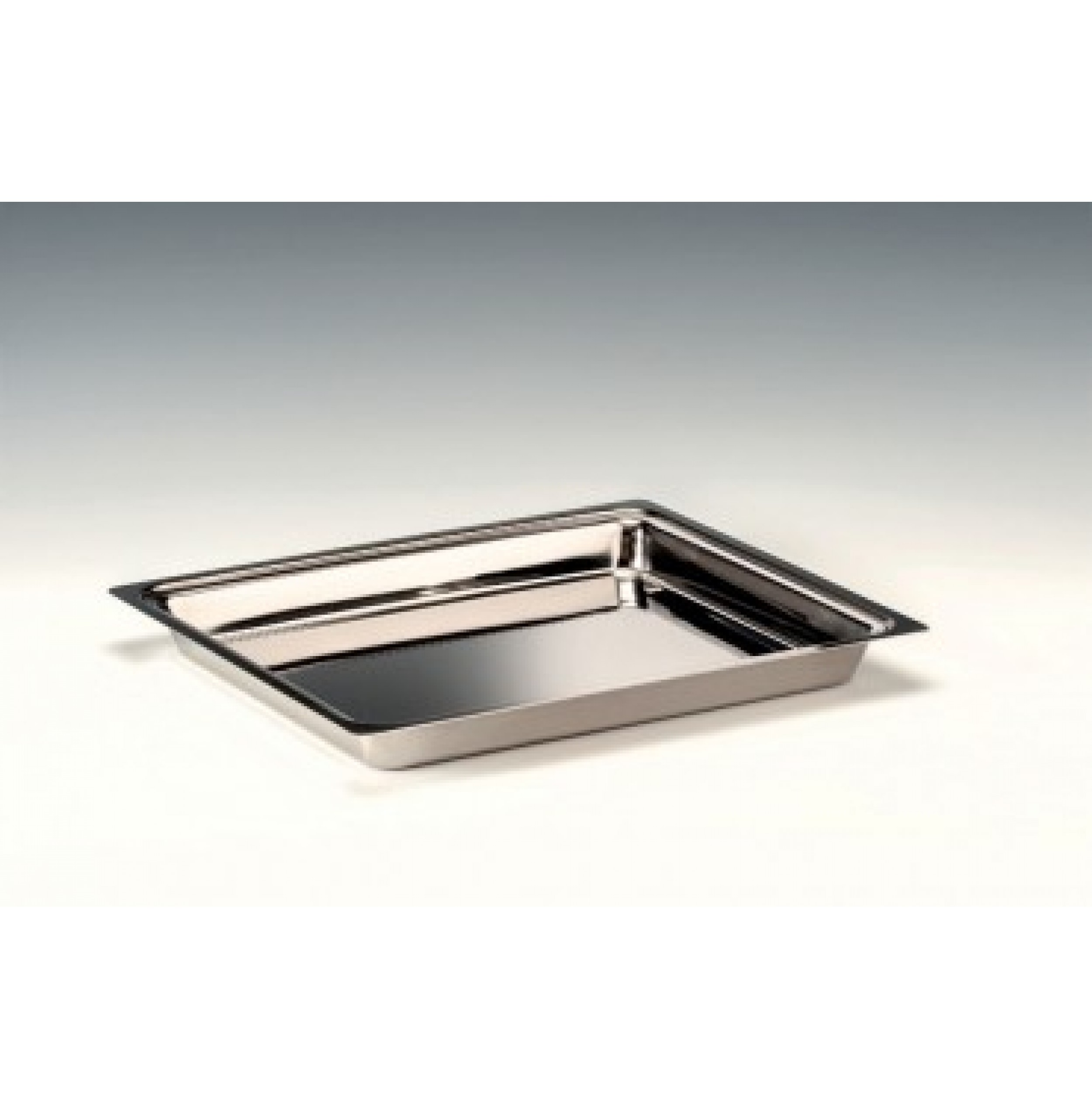 ÇELİK TEŞHİR TEPSİ GN 1/2 - 18/10 (304 KALİTE) 30 X 36 X H: 3,5 Cm